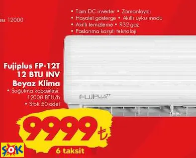 FUJİPLUS FP-12T 12 BTU INV BEYAZ KLİMA FUJİPLUS FP-12T 12 BTU INV BEYAZ KLİMA